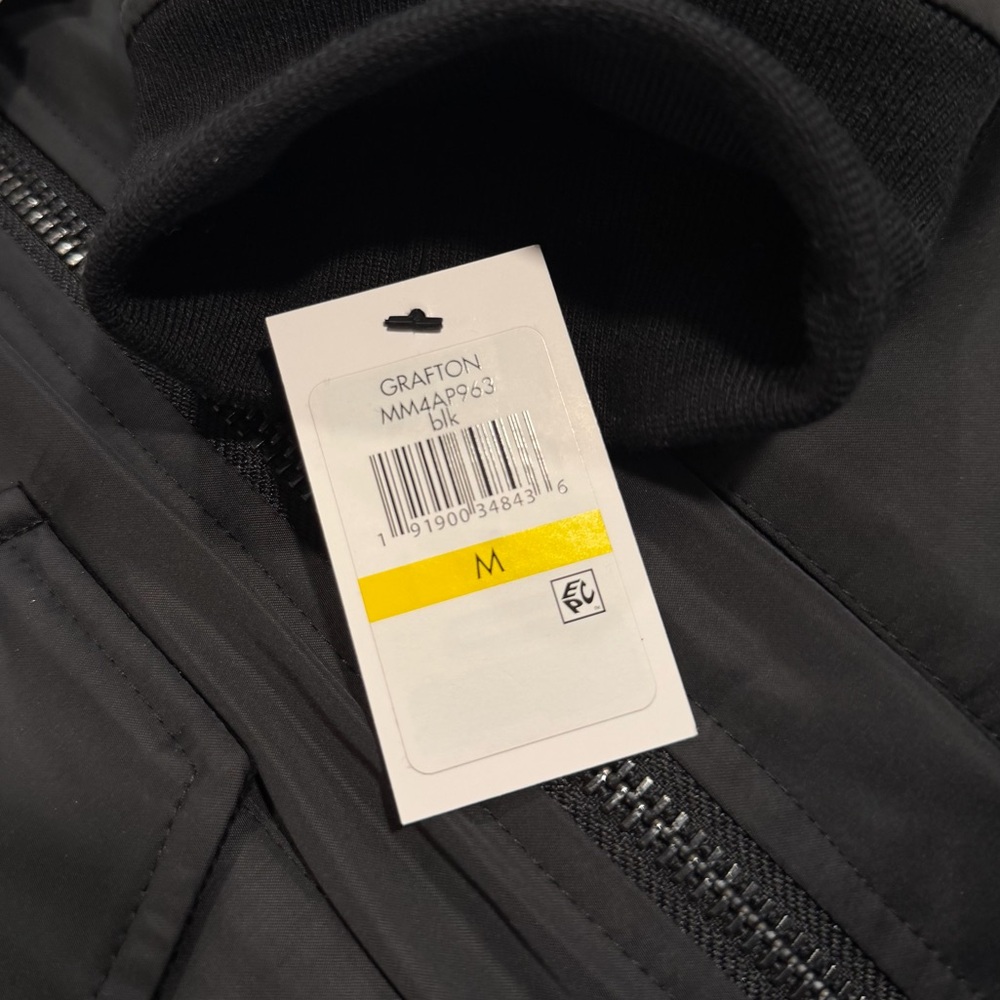 NWT Andrew Marc Sport Grafton Aviator Jacket- Black - Picture 7 of 12